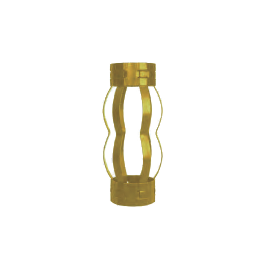 Double bow elastic centralizer